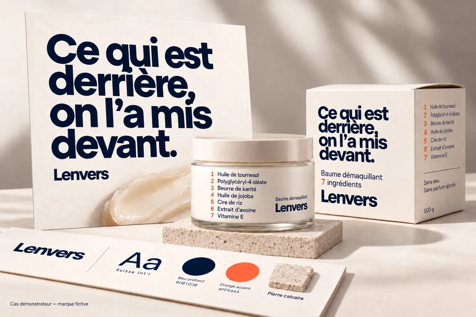Lenvers : création du territoire visuel, du packaging et du message de marque